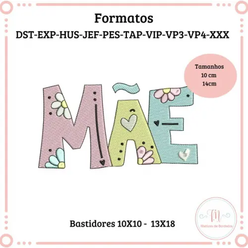 Matriz de Bordado Mãe
