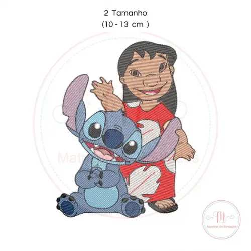 Matriz de Bordado Lilo e Stitch