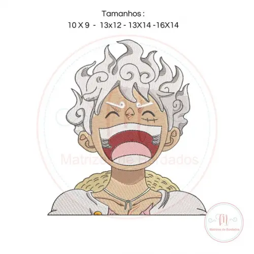 Matriz de Bordado Luff One Piece Gear 5