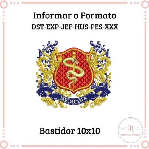 Matriz de Bordado Medicina