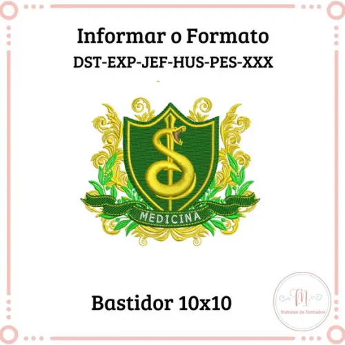 Matriz de Bordado Medicina