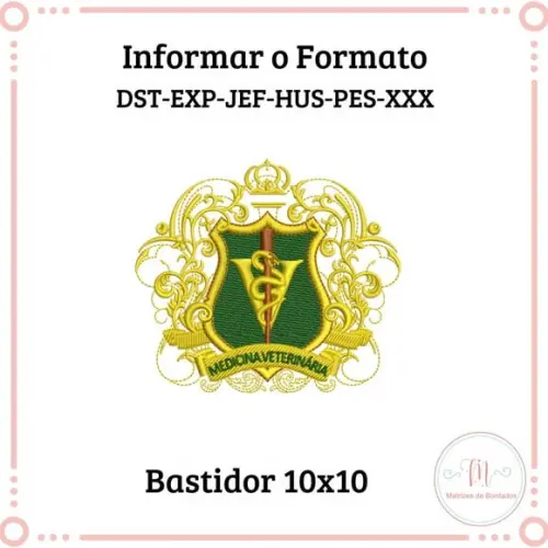 Matriz de Bordado Medicina Veterinária