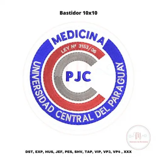 Matriz de Bordado Medicina Universidad Central Del Paraguay