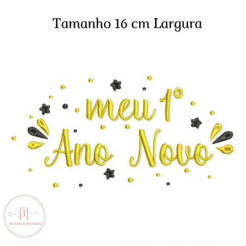 Matriz de Bordado Meu 1 Ano Novo