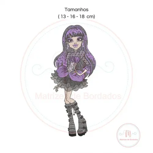Matriz de Bordado Monster High Ellisabat