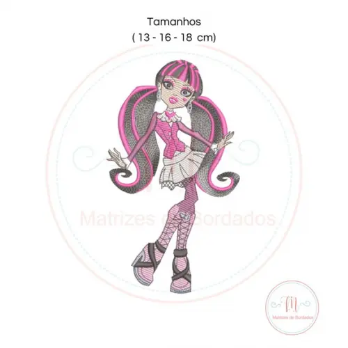 Matriz de Bordado Monster High Draculaura