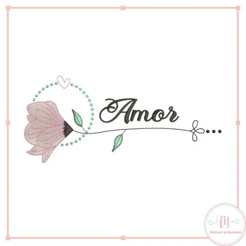 Matriz de Bordado Nomes Motivacionais Flor de Lotus