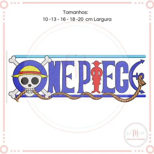 Matriz de Bordado One Piece Logo (pontos Leves)