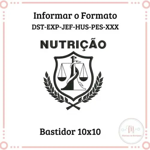 Matriz de Bordado Nutrição