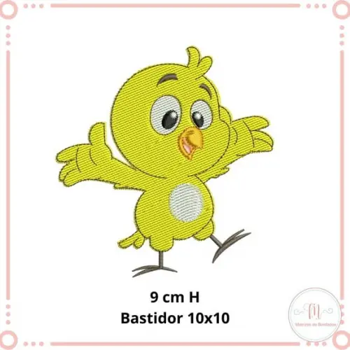 Matriz de Bordado Pintinho Amarelinho