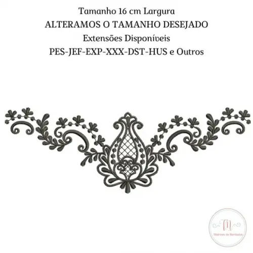 Matriz de Bordado Ramagem