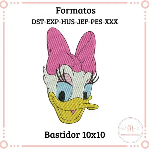 Matriz de Bordado Rosto Margarida