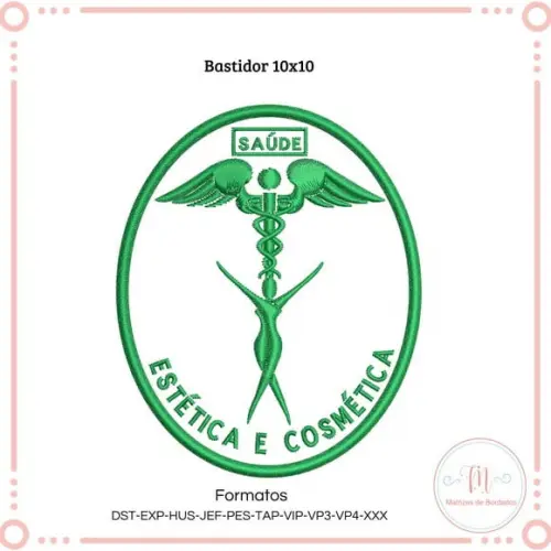 Matriz de Bordado Simbolo Estética e Cosmética