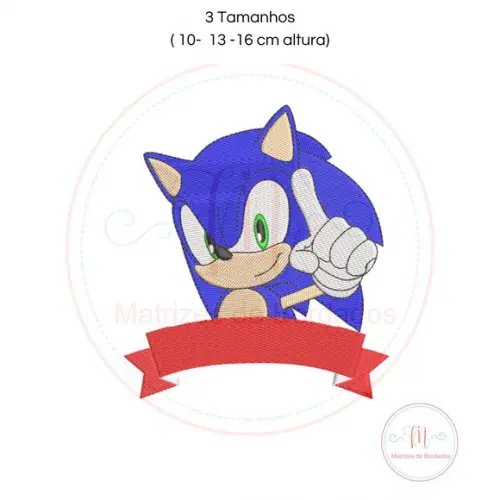 Matriz de Bordado Sonic