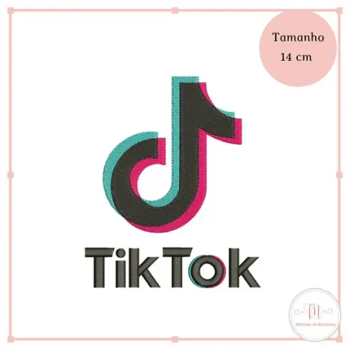 Matriz de Bordado Tik Tok