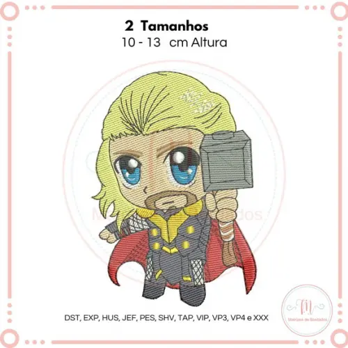 Matriz de Bordado Thor Cute