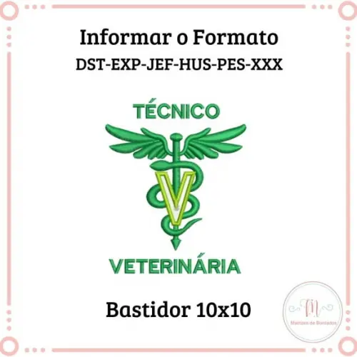 Matriz de Bordado Técnico Veterinária