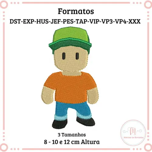 Matriz de Bordado Stumble Guys
