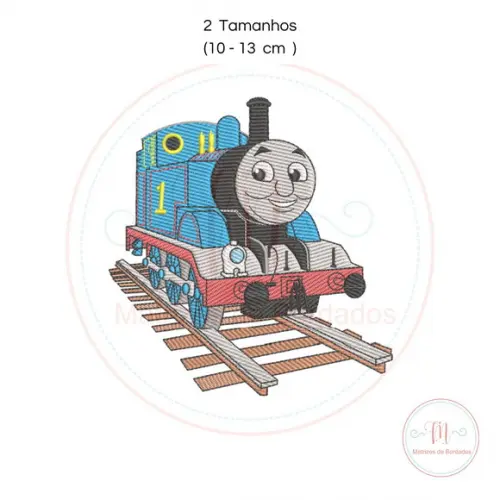 Matriz de Bordado Trem Thomas e Seus Amigos