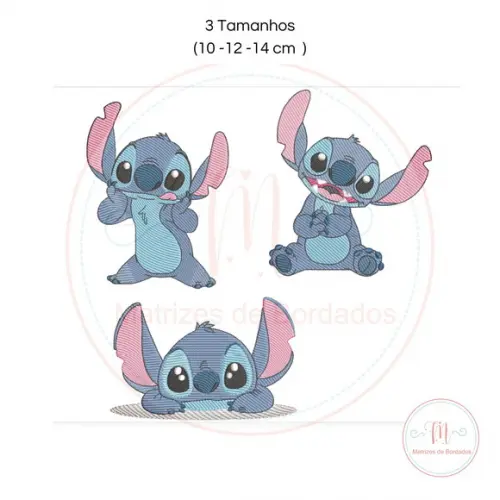 Matriz de Bordado Trio Stitch