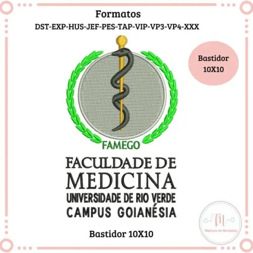 Matriz de Bordado Unirv (famego Medicina Campus Goianeisa)
