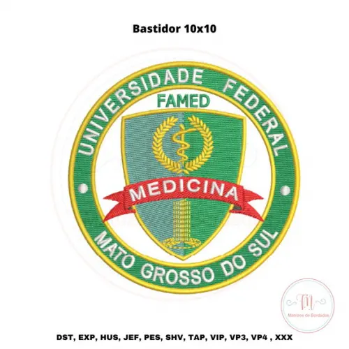 Matriz de Bordado Ufms Medicina Famed