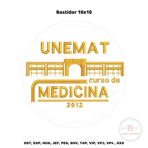 Matriz de Bordado Unemat Curso de Medicina