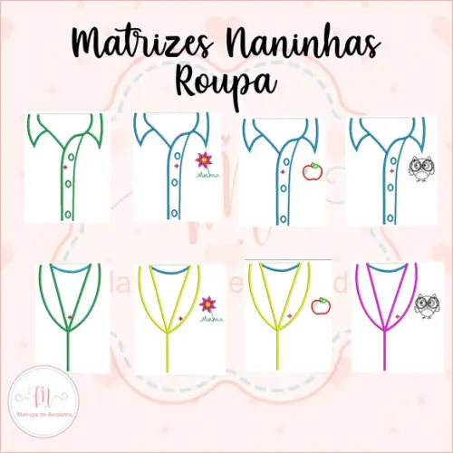 Matrizes de Bordado - Coleção Bonecas (o) Naninhas