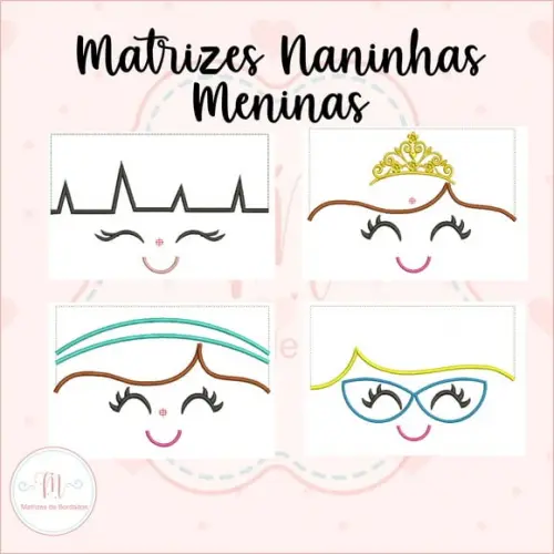 Matrizes de Bordado - Coleção Bonecas (o) Naninhas