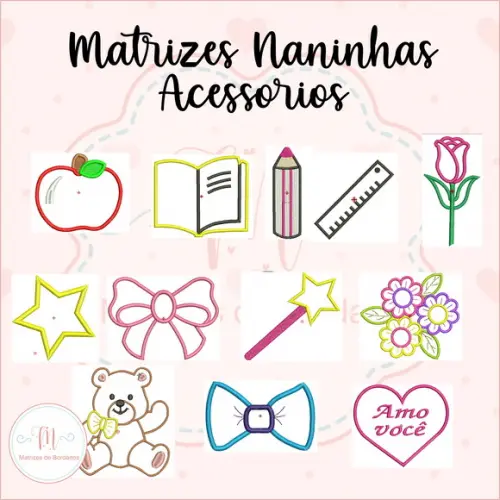 Matrizes de Bordado - Coleção Bonecas (o) Naninhas