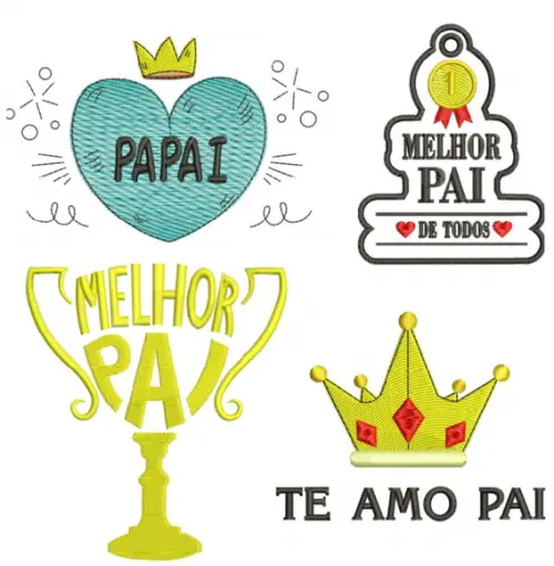 Matrizes de Bordado - Coleção Dia dos Pais