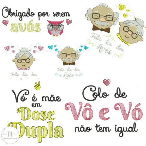 Matrizes de Bordado - Dia dos Avós