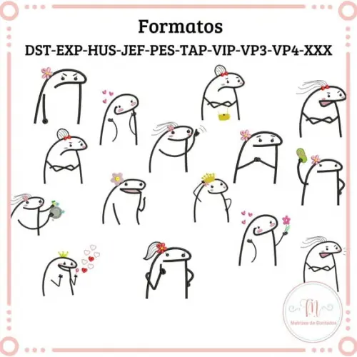 Matrizes de Bordado Florks Mulher/ Mães