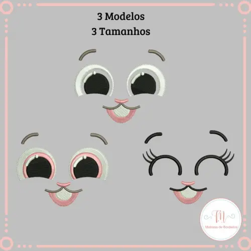 Matrizes de Bordados Bolofofos (rosto)