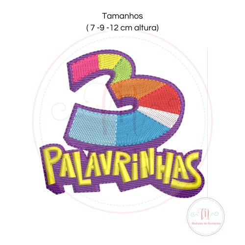 Matriz de Bordado 3 Palavrinhas Logo