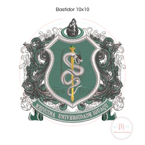 Matriz de Bordado Brasão Medicina Iguaçu