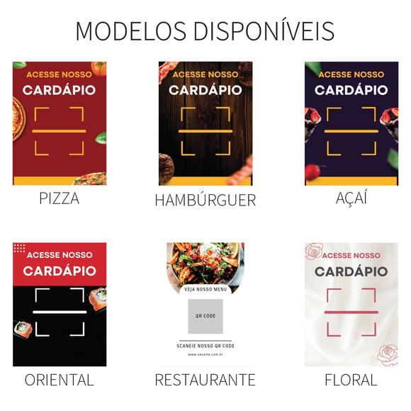 Mini Plaquinha para Cardápio Acrilico Qr Code + Brinde Pix