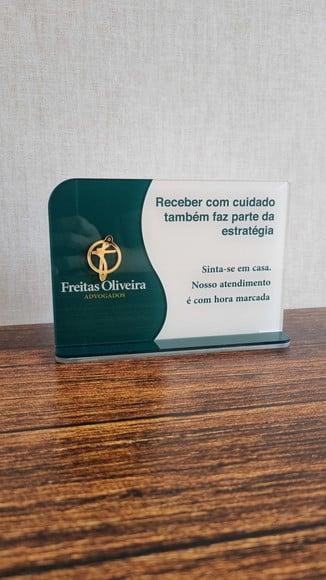 Placa Homenagem Acrilico Triplo Relevo Personalizada