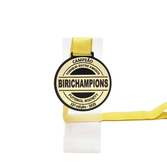 Medalha em Acrilico Espelhado Dupla Camada 76x73mm Premium