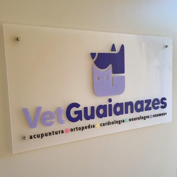 Placa Acrílico com Logo 3d Colorida Uv 80x40cm