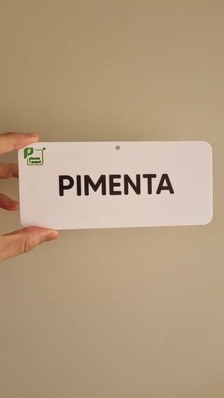 Placa Acrílico Identificação com Logo Impressão Uv 18x8cm