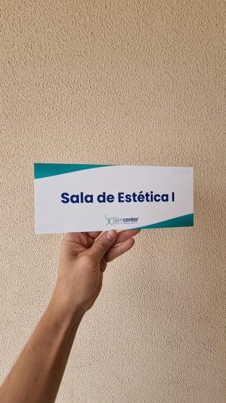Placa Acrílico Identificação Porta Logo Impressão Uv 25x10cm