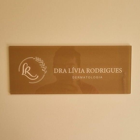 Placa Acrílico Identificação Porta Logo Impressão Uv 30x12cm