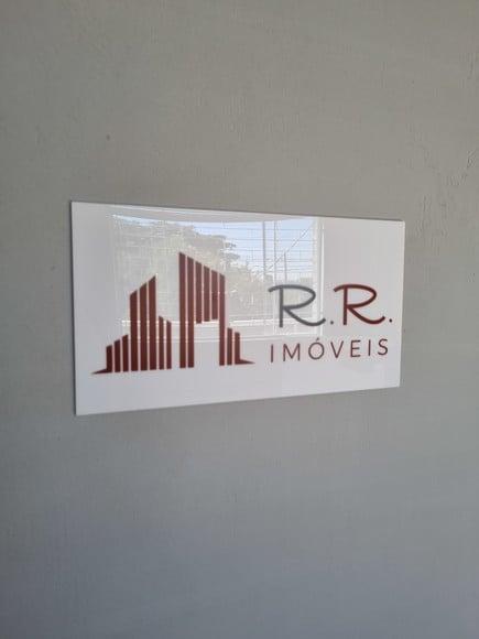 Placa Acrílico Identificação Porta Logo Impressão Uv 30x15cm