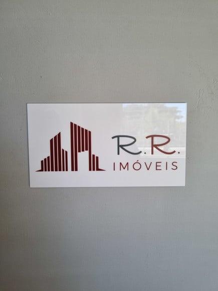 Placa Acrílico Identificação Porta Logo Impressão Uv 30x15cm
