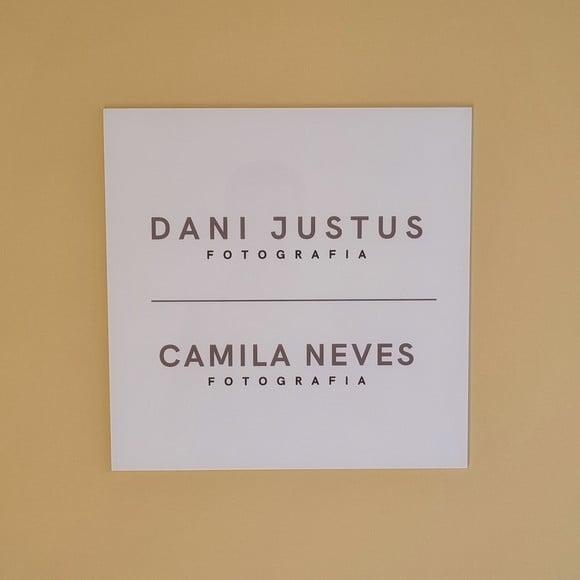 Placa Acrílico Identificação Porta Logo Impressão Uv 30x30cm