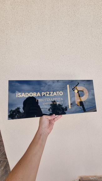 Placa Acrílico Identificação Porta Logo Impressão Uv 50x20cm