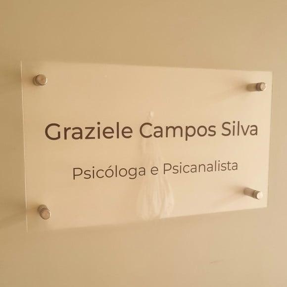 Placa Acrílico Porta Logo Impressão Uv com Espaçador 35x20cm
