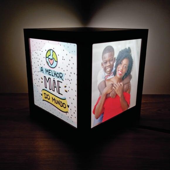 Luminária Criativa Presente Dia das Mães com Foto