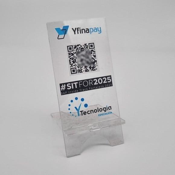 Porta Celular Acrilico Personalizado com Logo Impressão Uv